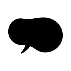 Speech bubble vector icon. Chat illustration sign. Message symbol. Text bubble logo.