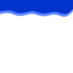 Abstract Dark blue Top Border Page