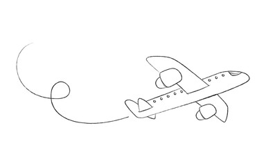 Handcrafted Plane Travel Route