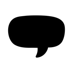 Speech bubble vector icon. Chat illustration sign. Message symbol. Text bubble logo.