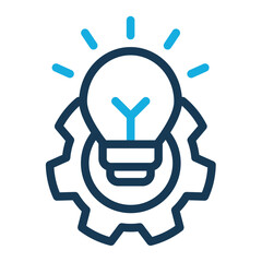Fototapeta premium Creativity Icon Line Color Style for Scholarship Pack Icon Themes