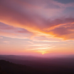 Fototapeta premium sunset in the sky