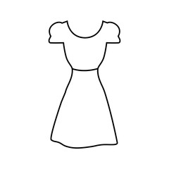 Dress icon vector. frock illustration sign. Fashion symbol or logo.