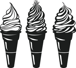 set of ice cream
