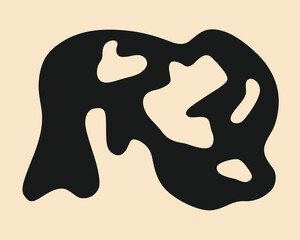 Abstract minimalist art dance figure