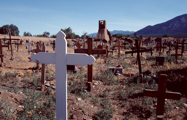 cross on a cemetery