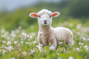 Fototapeta premium sheep on a meadow