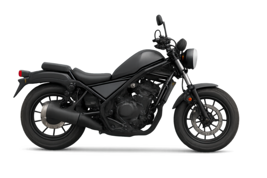 Sleek black motorcycle parked in an urban setting under bright daylight