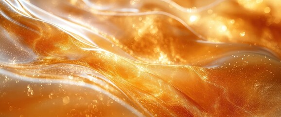 Obraz premium Golden Liquid Texture