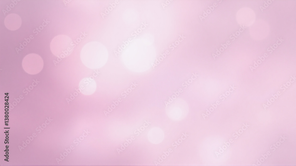Aufkleber soft pink backdrop with glowing bokeh lights creates a dreamy and ethereal atmosphere. the blurred e