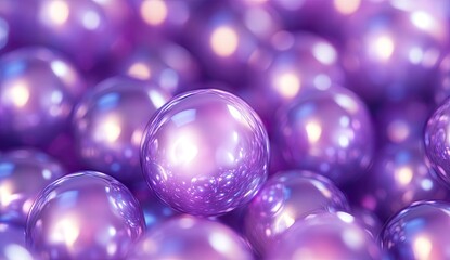 Purple sphere cluster