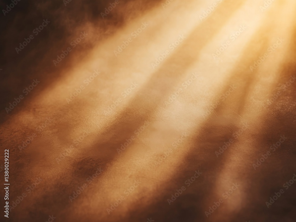 Poster sunbeams spread dramatically across the horizon in a soft sepia tone, enhancing the nostalgic feel a