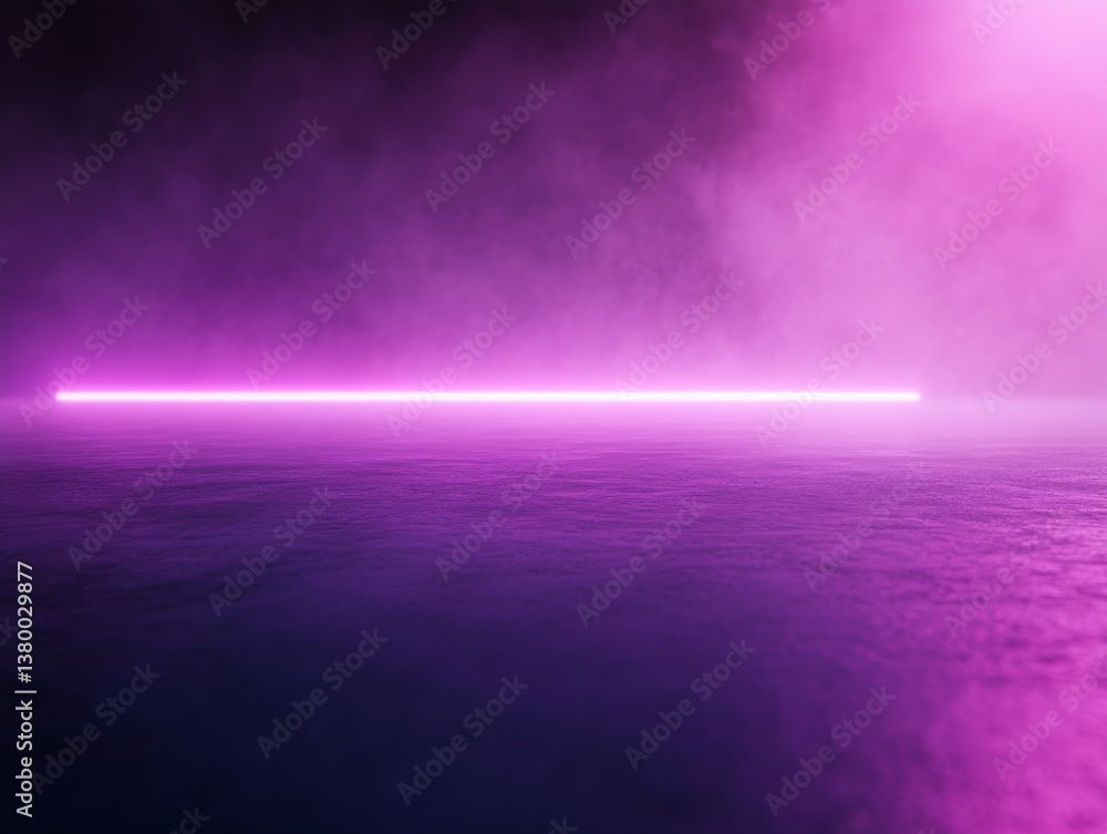 Leinwandbilder misty purple haze creates a dark, atmospheric environment highlighted by faint glowing streaks. the 