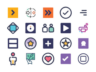 40 Best Icon Set  Vector Art