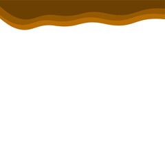 Abstract Brown Top Border Page