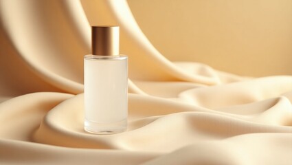 A surreal and vibrant cinematic display of a high-end perfume bottle exuding sophistication and artistic flair