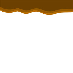 Abstract Brown Top Border Page