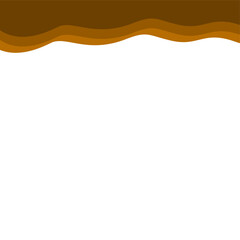Abstract Brown Top Border Page