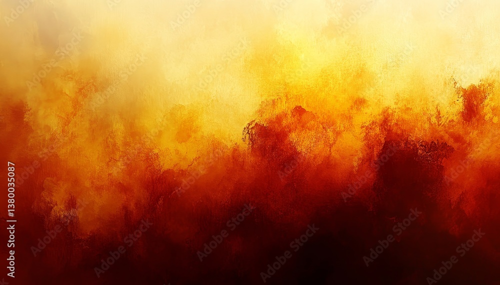 Poster blurred abstract orange and yellow gradient background symbolizing warmth and creativity