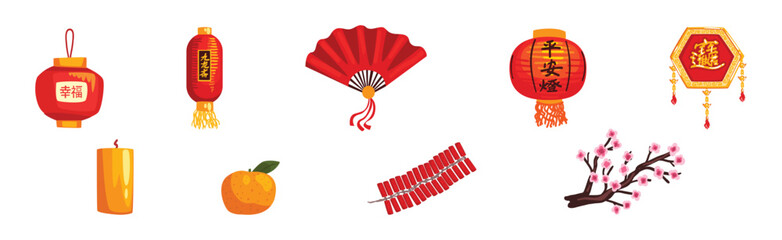 Travel to China with National Object and Attribute Vector Set