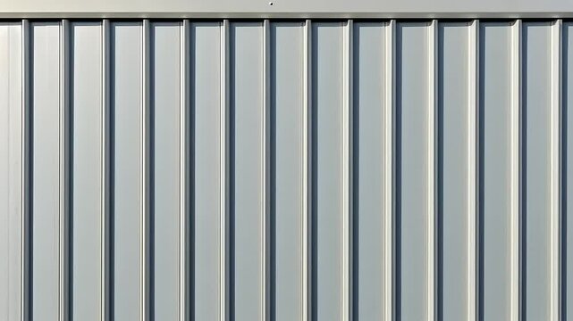Light Gray Vertical Corrugated Metal Siding Texture