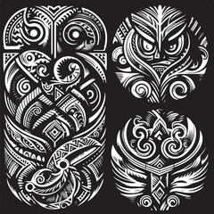 Luxury Ornamental Tattoos Vintage Vector Bundle | Baroque, Royal Frames & Floral Designs