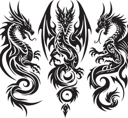 Luxury Ornamental Tattoos Vintage Vector Bundle | Baroque, Royal Frames & Floral Designs