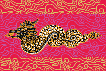 Dragon Motif in Indonesian Batik is very unique and exclusive
