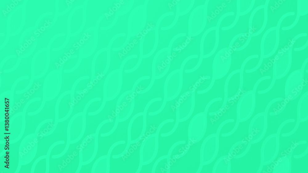Poster patterns of light gree vine-like geometric shapes with leaves on bright green background. abstract h