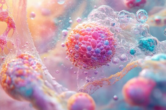 Abstract representation of cellular structures