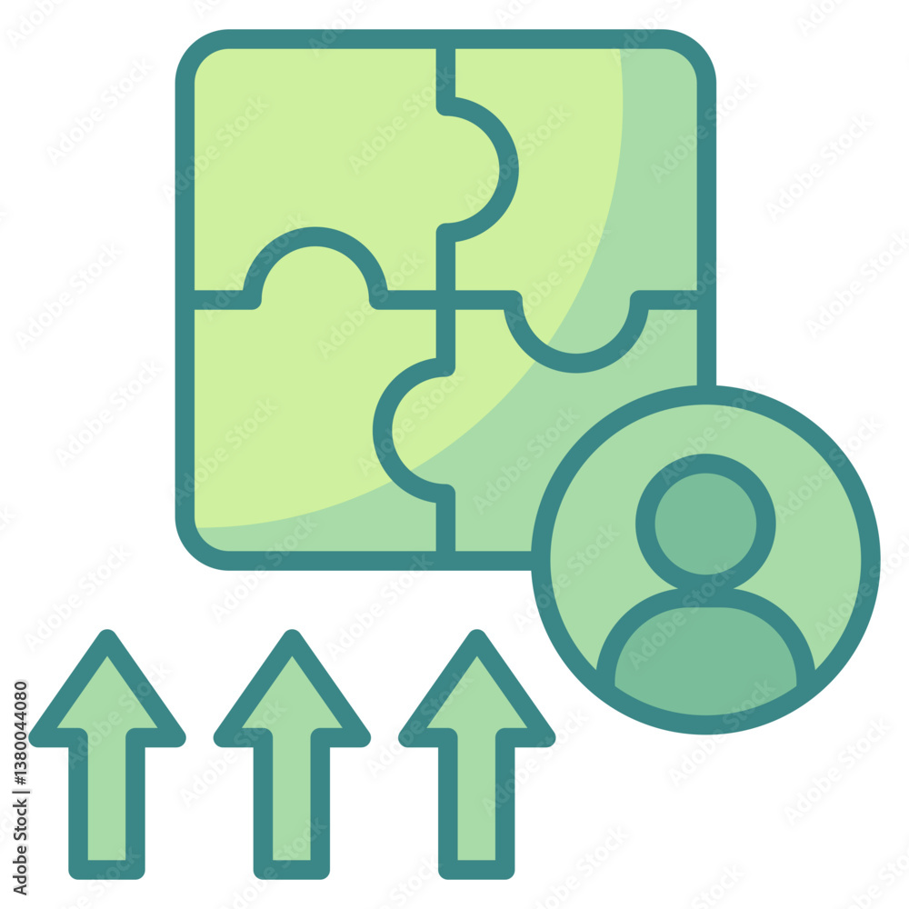 Poster skill development icon element for design