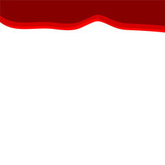 Abstract Red Top Border Page