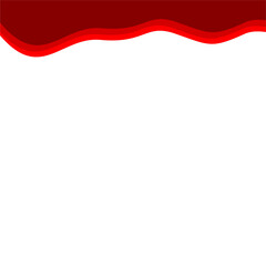 Naklejka premium Abstract Red Top Border Page