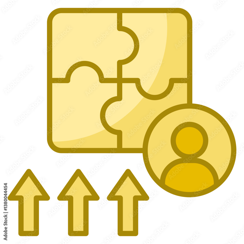 Poster skill development icon element for design