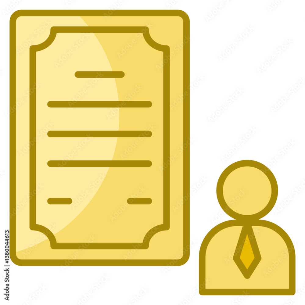 Poster training certificate icon element for design
