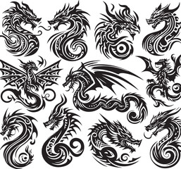 Luxury Ornamental Tattoos Vintage Vector Bundle | Baroque, Royal Frames & Floral Designs