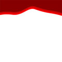 Abstract Red Top Border Page