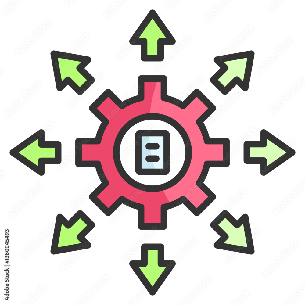 Poster orientation icon element for design