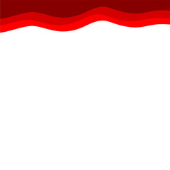 Obraz premium Abstract Red Top Border Page
