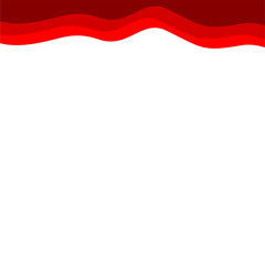 Abstract Red Top Border Page