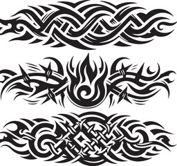 Luxury Ornamental Tattoos Vintage Vector Bundle | Baroque, Royal Frames & Floral Designs