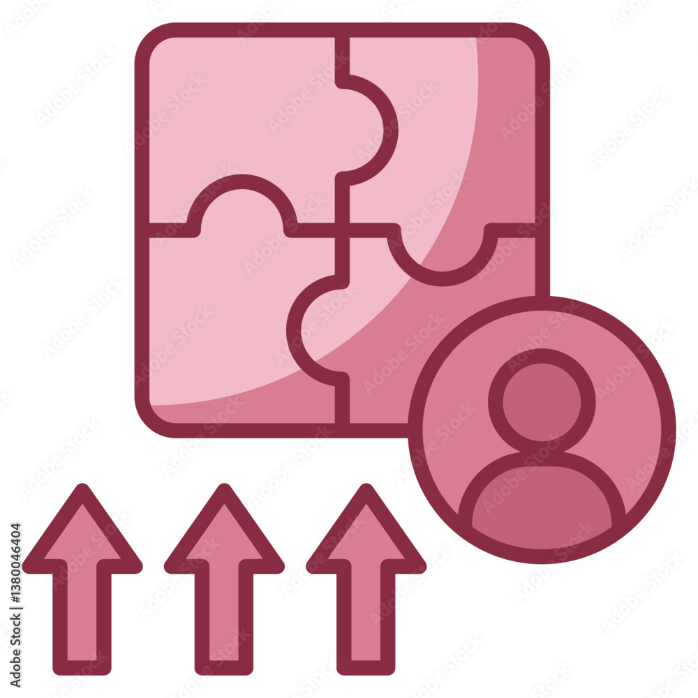 Poster skill development icon element for design