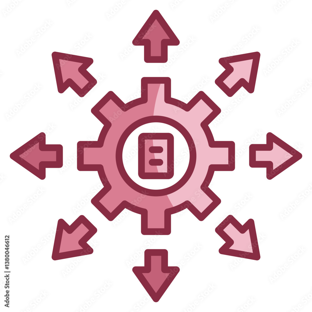 Poster orientation icon element for design
