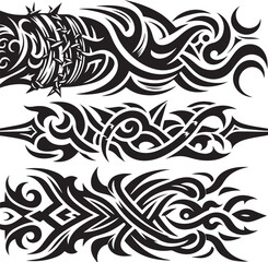 Luxury Ornamental Tattoos Vintage Vector Bundle | Baroque, Royal Frames & Floral Designs