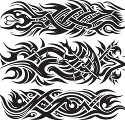 Luxury Ornamental Tattoos Vintage Vector Bundle | Baroque, Royal Frames & Floral Designs