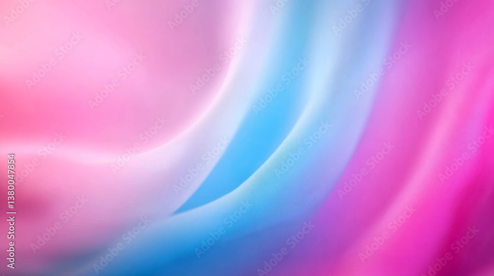 Poster A single fold of white fabric displays a gentle texture set against a soft pastel gradient, creating a serene and tranquil atmosphere perfect for design