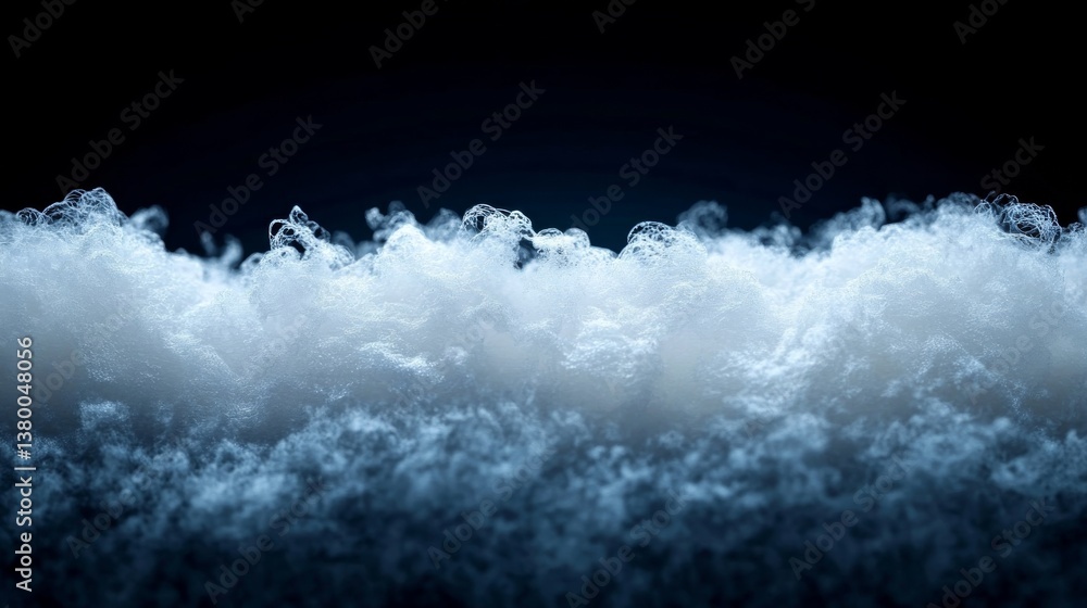 Poster delicate tendrils of curling dry ice mist create a stunning display of mystery and elegance against 