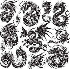 Luxury Ornamental Tattoos Vintage Vector Bundle | Baroque, Royal Frames & Floral Designs