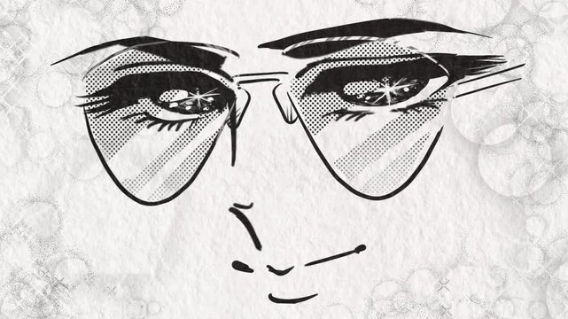 上品に微笑みながら話しだす昭和少女漫画風オシャレイケメンのドアップ顔アニメ
