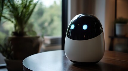 A sleek virtual assistant AI responding to customer queries in real time